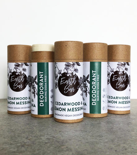 Cedarwood & Lemon Messina Deodorant - Baking Soda Free