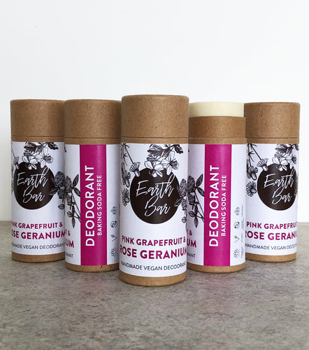 Pink Grapefruit & Rose Geranium Deodorant - Baking Soda Free