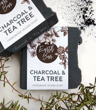 Load image into Gallery viewer, Charcoal and Tea Tree Face Cleanse Soap