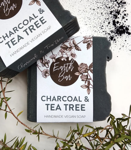 Charcoal & Tea Tree Antibacterial Face Cleanse Soap for Acne